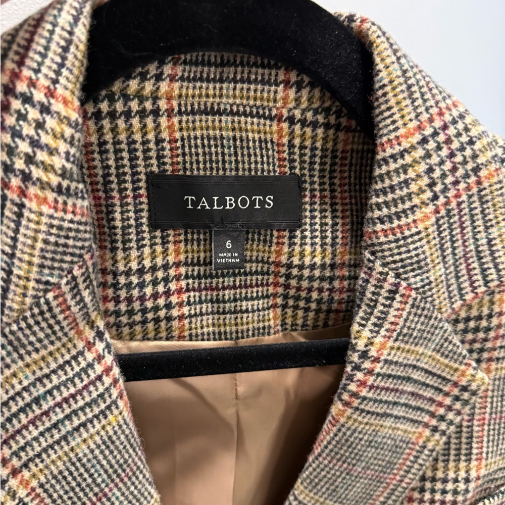Talbots Multicolor Checkered Jacket - image 2